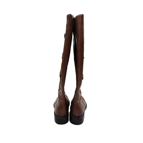 NEW! ECCO Hobart Buckle Brown Leather Riding Fall Boots Size EU 36 US 5/5.5 - Picture 4 of 9